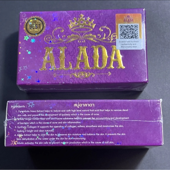 2x Alada Whitening Soap Authentic Natural Bath Soap 160g ✅ - Picture 4 of 5